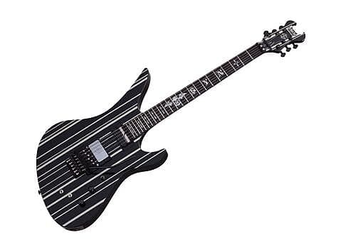 

Электрогитара Schecter Synyster Custom-S - Ebony/Gloss Black w/Silver Pin Stripes - 1741