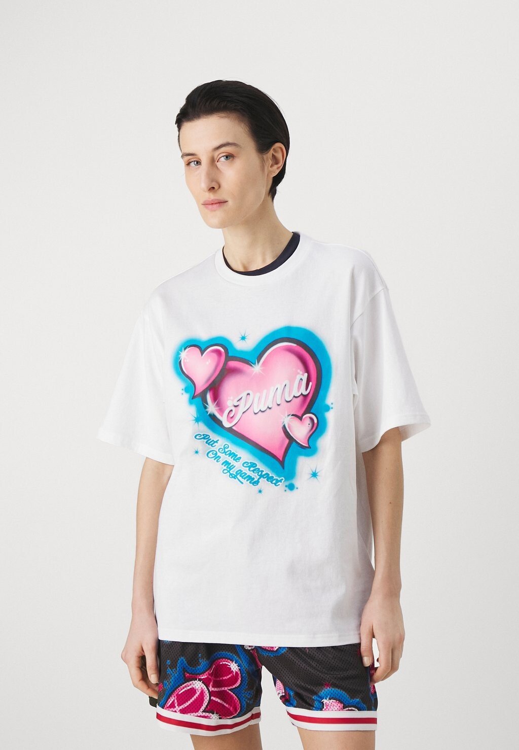 

Футболка с принтом Game Love Tee Puma, белый