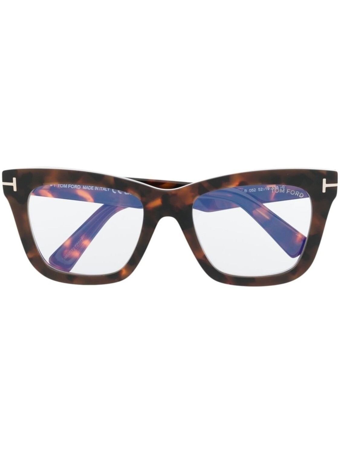 

TOM FORD Eyewear солнцезащитные очки в оправе черепаховой расцветки, коричневый
