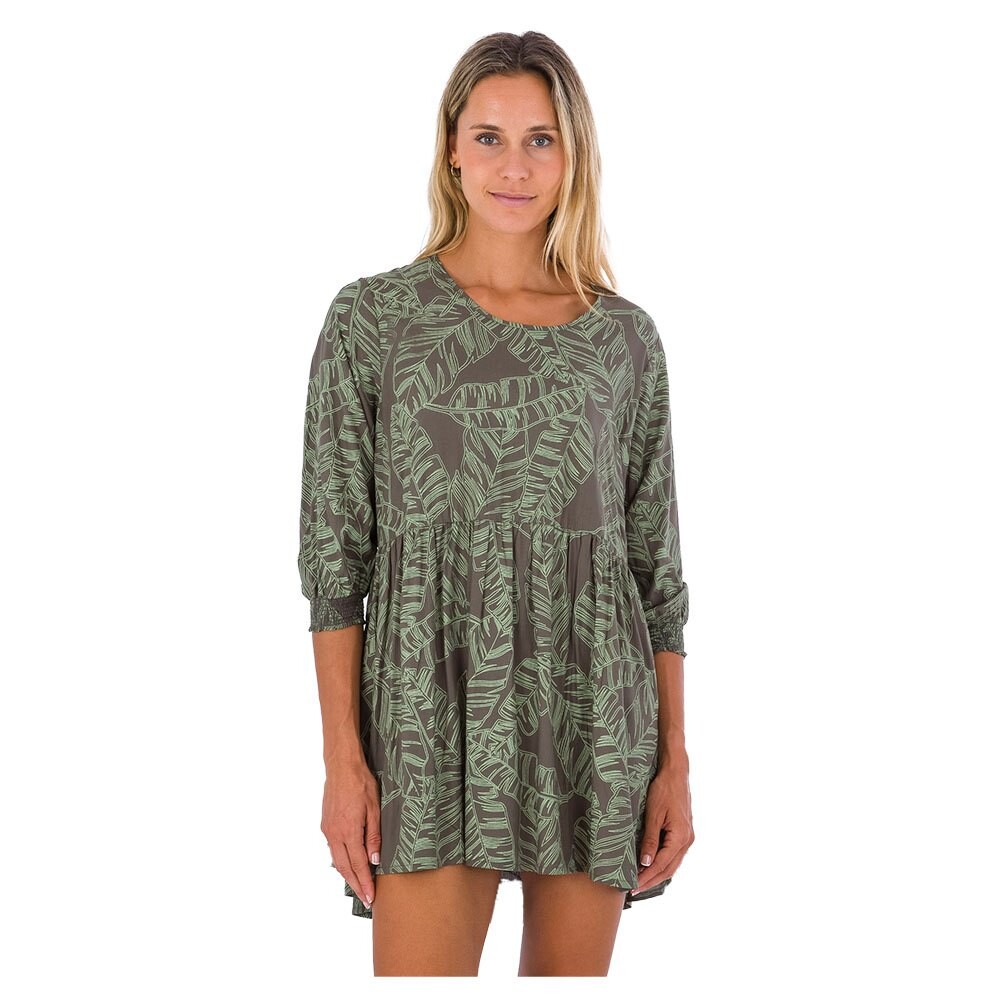 

Короткое платье Hurley Kamila A-Line Long Sleeve, зеленый