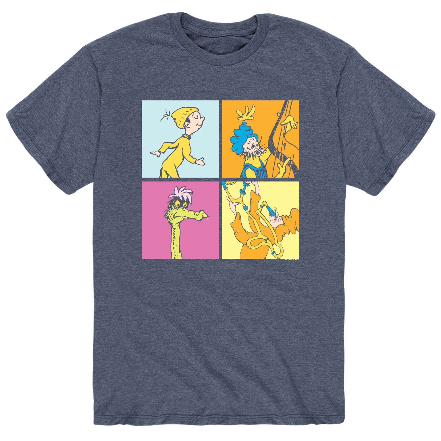 

Мужская футболка Dr. Seuss Places Four Box Licensed Character