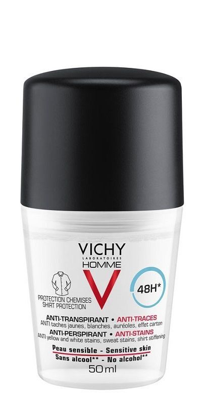 Vichy Homme Deo 48h антиперспирант для мужчин, 50 ml vichy deo anti transpirant 48h sensitive антиперспирант 50 ml