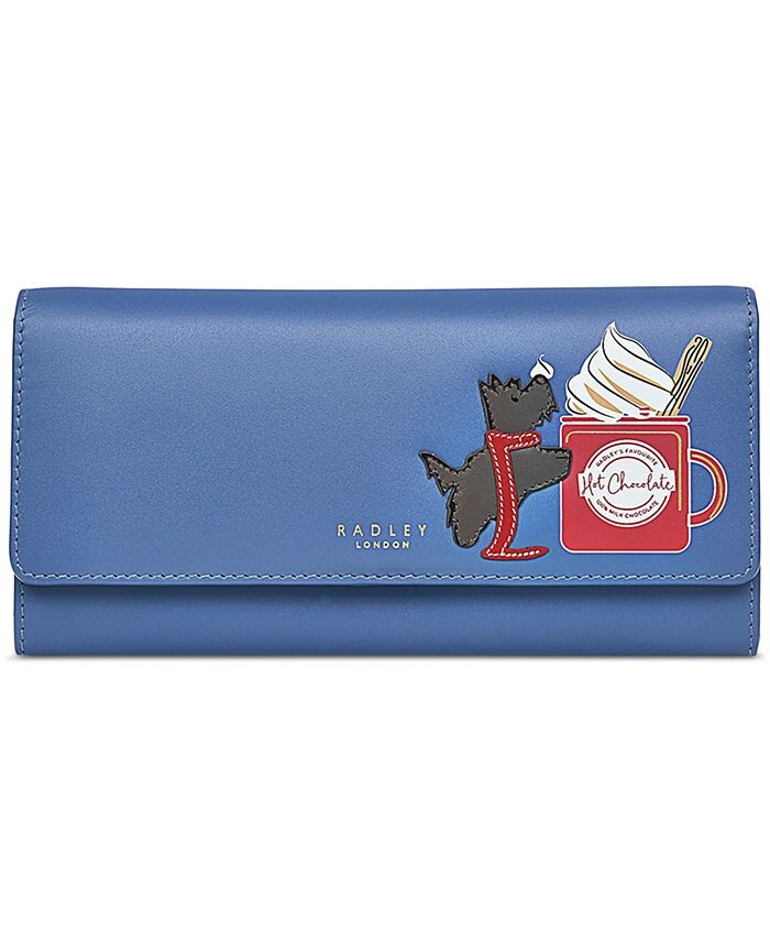

Большой кожаный кошелек с клапаном Radley Hot Chocolate Radley London, серый
