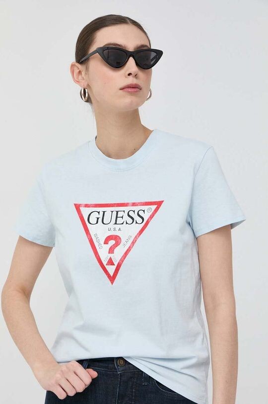 

Футболка из хлопка Guess, синий