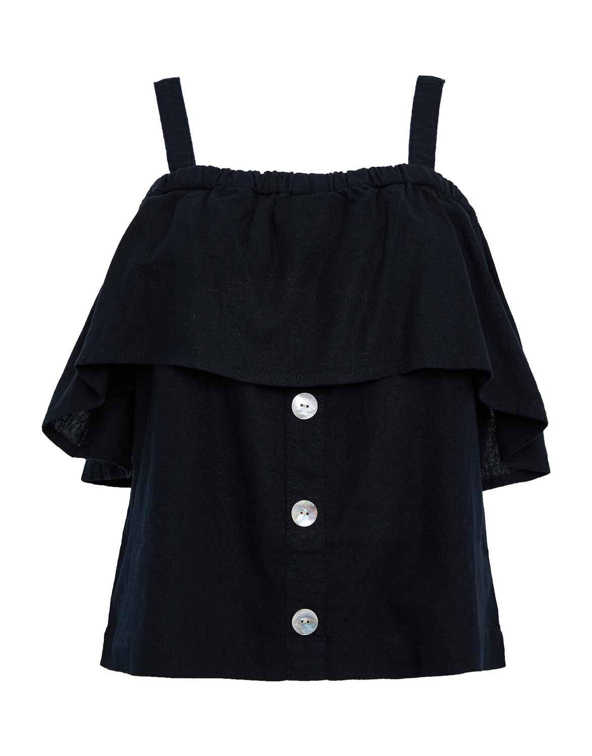 

Топ Threadbare THB Aspen Linen Bardot, черный