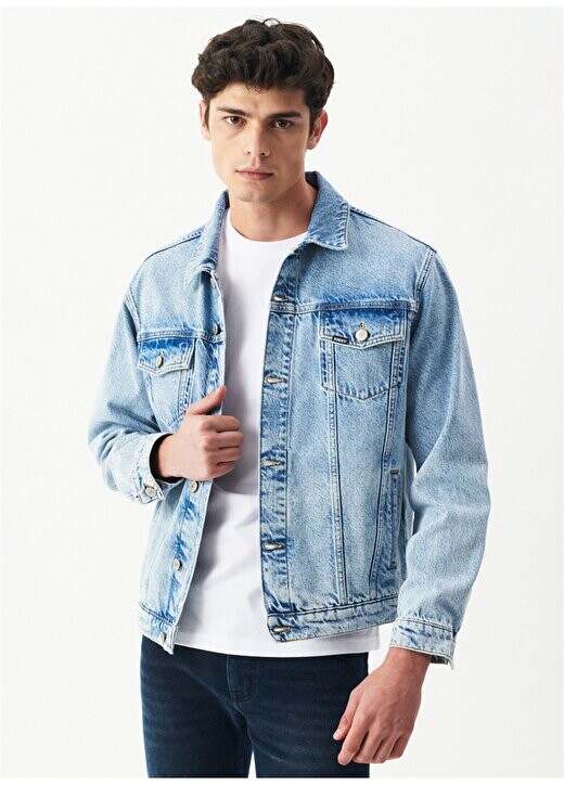 

Синяя мужская джинсовая куртка Regular Fit L222685-XT TRUCKER Riders By Lee, синий