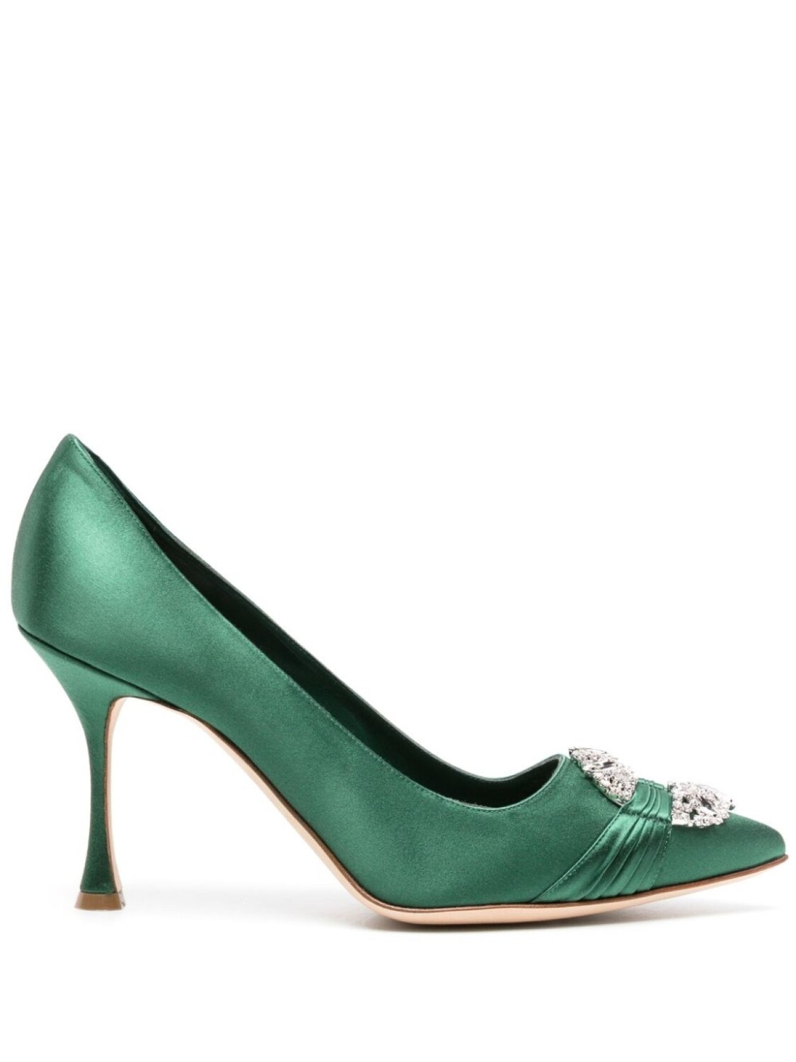 

Manolo Blahnik туфли Maida 90 с кристаллами, зеленый