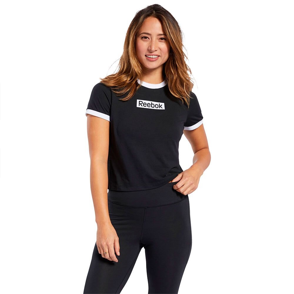 Футболка Reebok Training Essentials Linear Logo Slim, черный