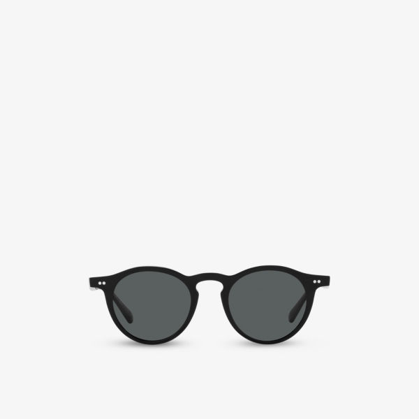 Солнцезащитные очки OV5504SU в круглой оправе из ацетата ацетата Oliver Peoples, черный