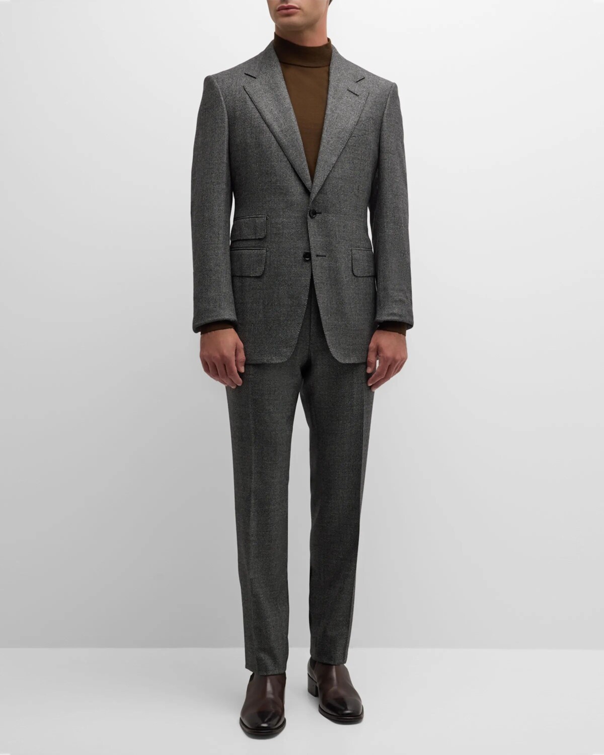 

Мужской костюм Grand Sharkskin Shelton TOM FORD, цвет Grey