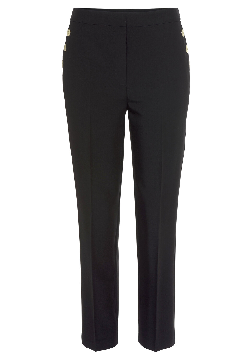 

Брюки LASCANA Bügelfaltenhose, черный