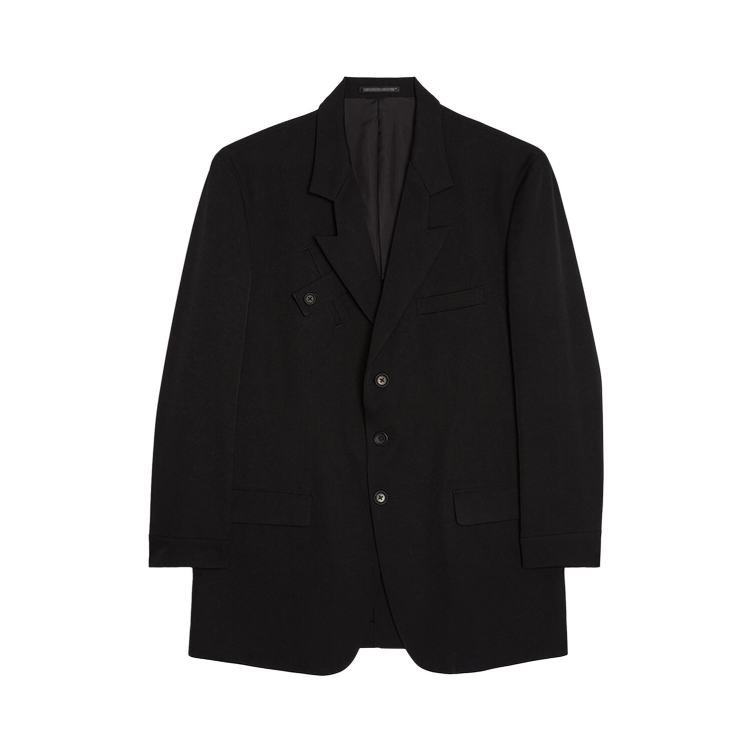 

Yohji Yamamoto Pour Homme Куртка из габардина с козырьком, цвет Черный