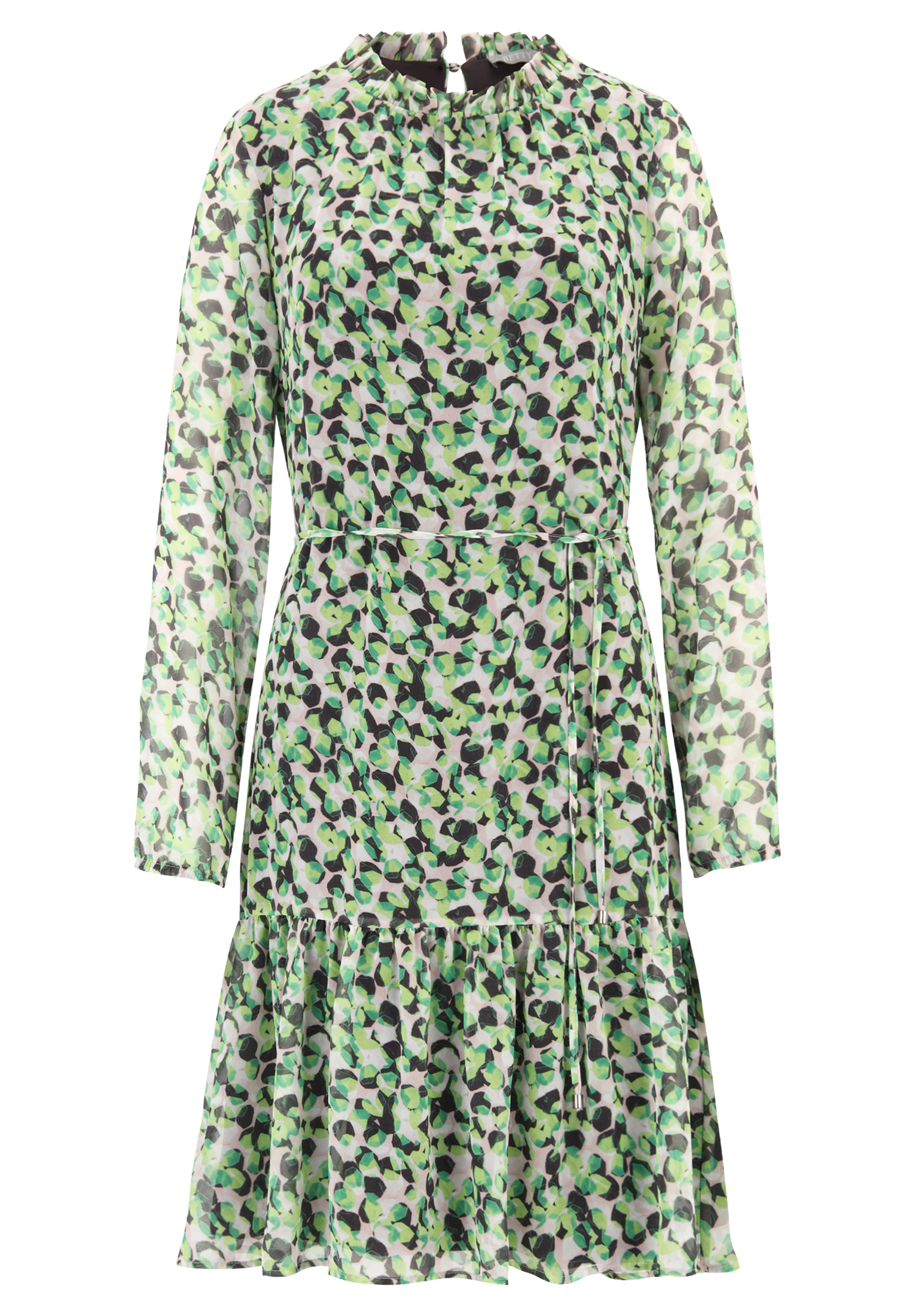 Платье BETTY & CO Stufen mit Raffung, цвет Green-Nature