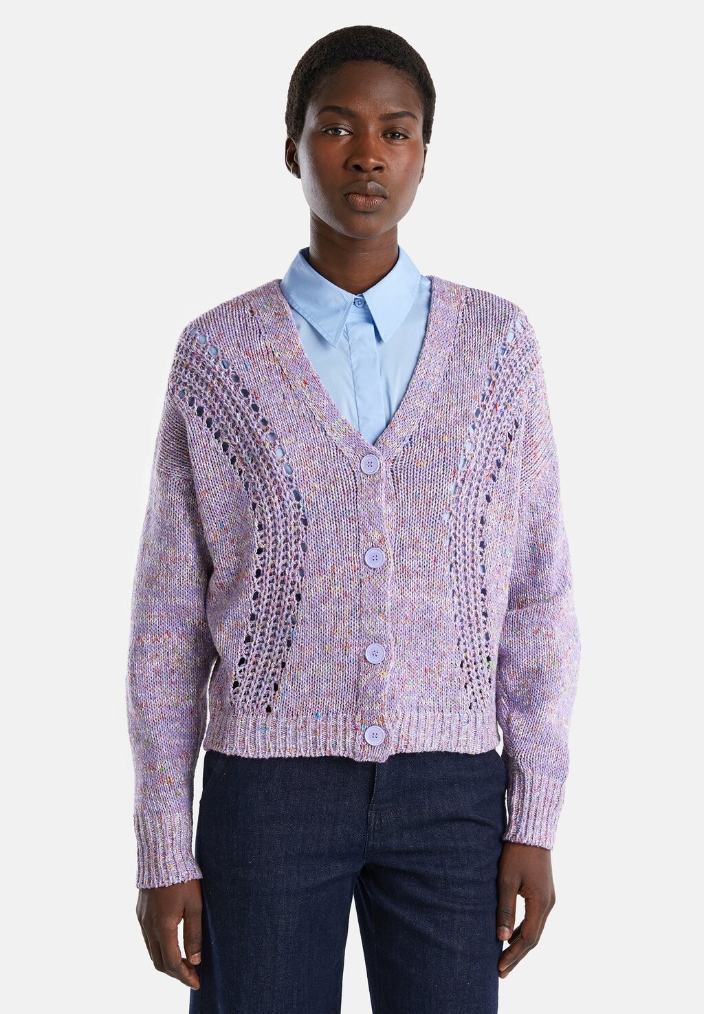 

Кардиган United Colors of Benetton, сиреневый