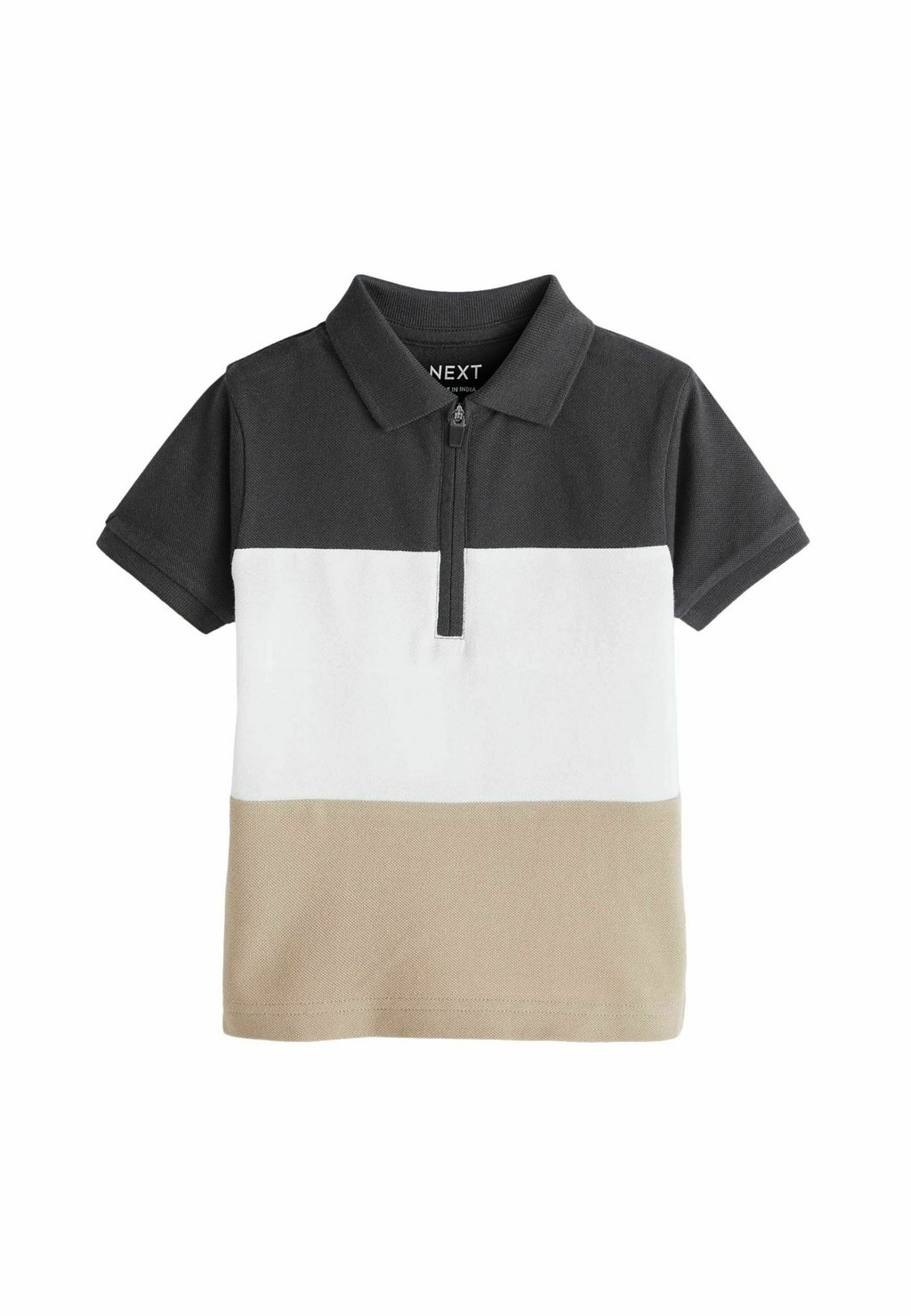 Рубашка поло SHORT SLEEVE REGULAR FIT Next, цвет black cream рубашка поло short sleeve regular fit next цвет neutral