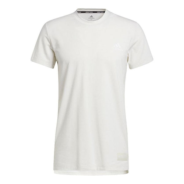 Футболка adidas Stu Tech Tee Casual Sports Running Short Sleeve White, белый футболка adidas camo short sleeve tee white белый