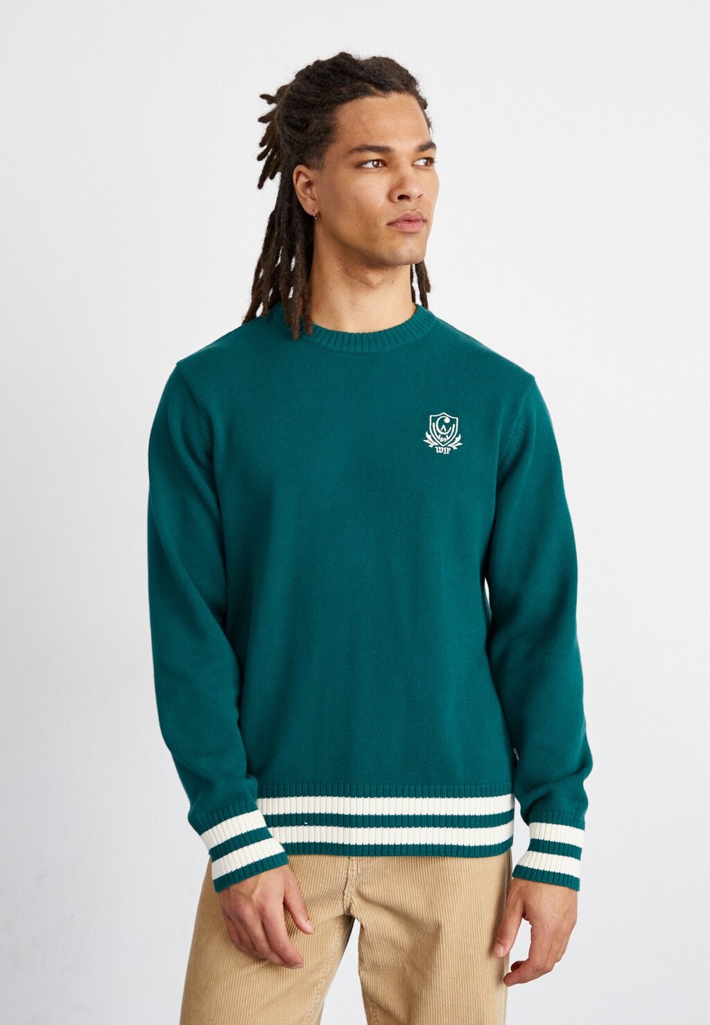

Вязаный свитер CAMBRIDGE Carhartt WIP, цвет chervil/natural