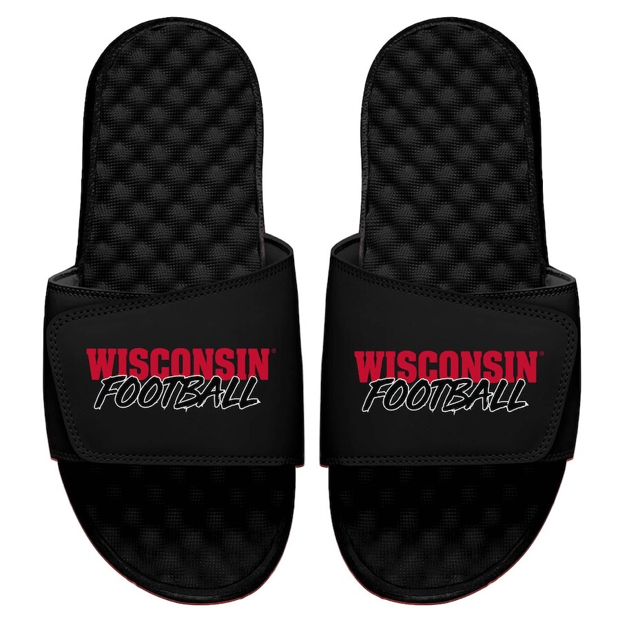 

Шлепанцы ISlide Wisconsin Badgers, черный