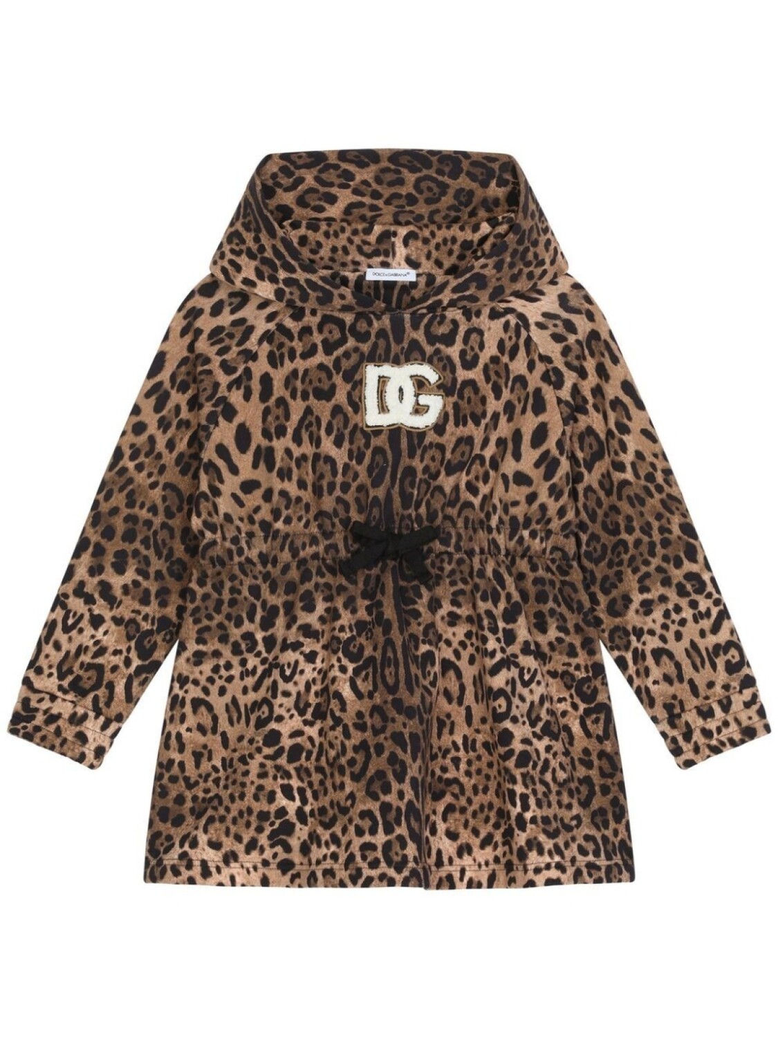

Dolce & Gabbana платье с капюшоном и леопардовым принтом, коричневый