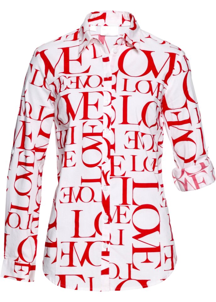 Блузка Bpc Selection, красный сатиновая блузка с принтом красный