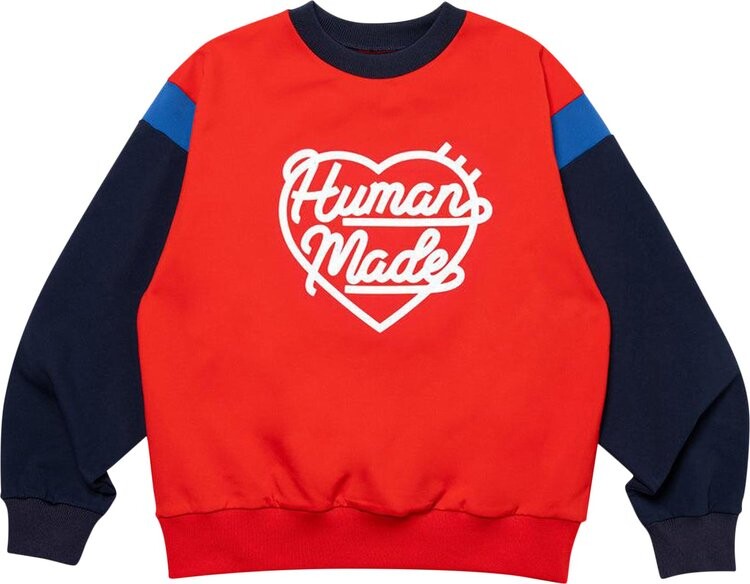 Толстовка Human Made Crewneck 'Red', красный human made sweater men women 1 1 best quality cartoon polar bear pattern knit sweatshirts human made crewneck