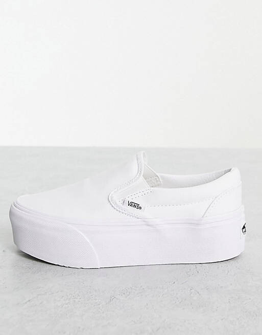 

Белые кроссовки Slip On stackform Vans