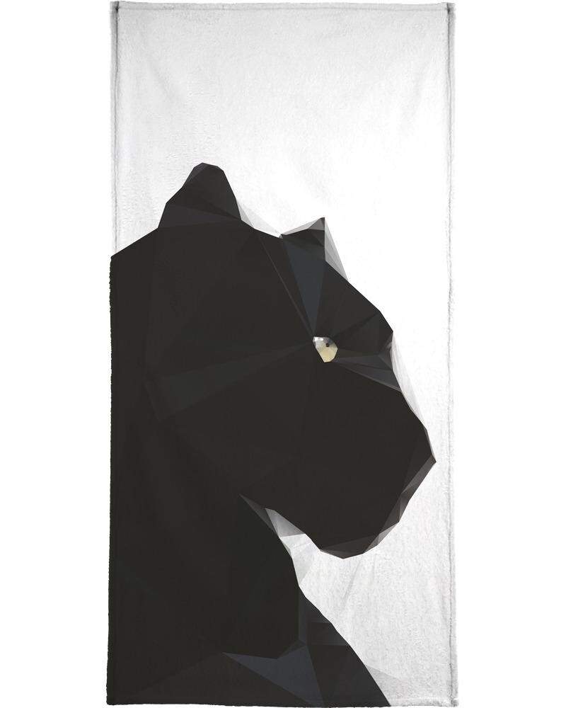 

Полотенце для ванной Juniqe Black Panther Geo, цвет Schwarz & Weiß