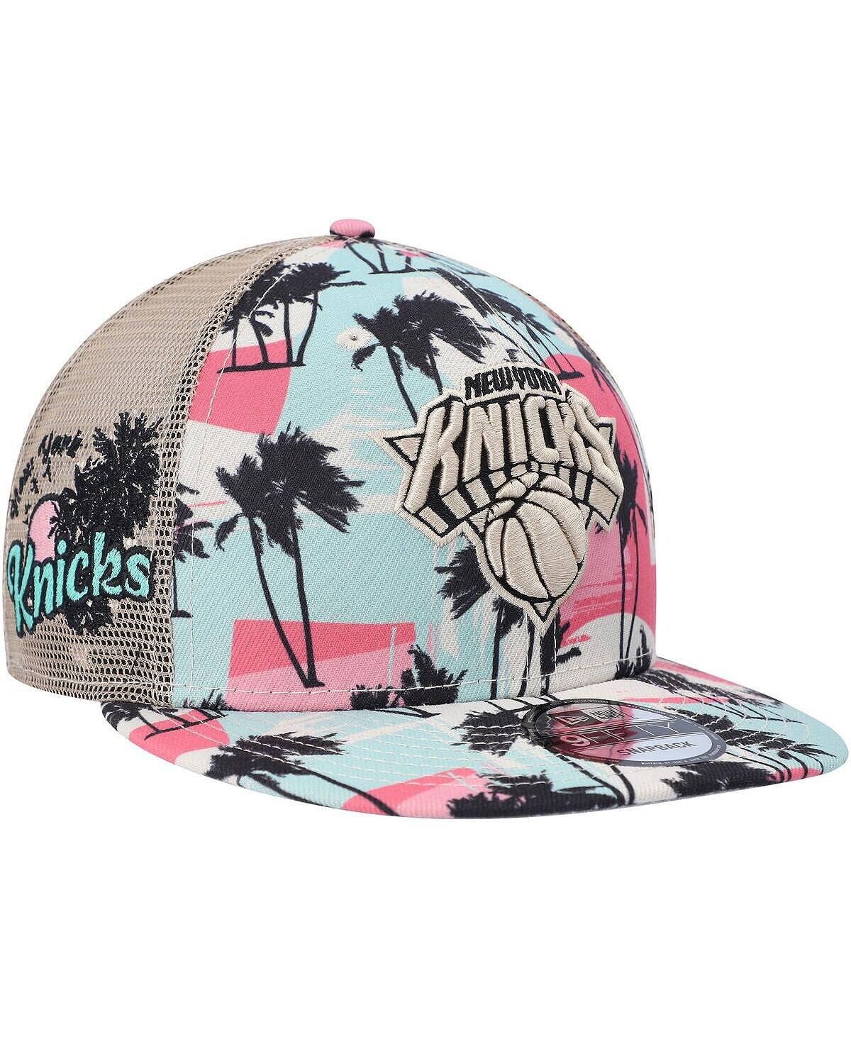 

Мужская кремовая кепка New York Knicks Palm Trees 9FIFTY Trucker Snapback New Era