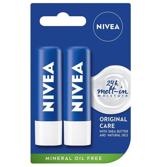 

Ухаживающая помада, 2x4,8 г Nivea, Original Care