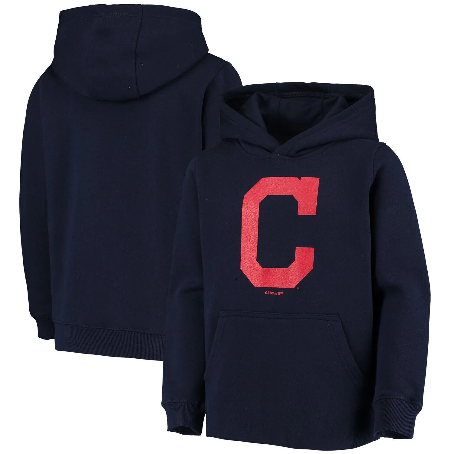 

Пуловер с капюшоном и логотипом молодежной команды Cleveland Indians Primary Team Outerstuff