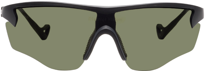 

Черные солнцезащитные очки Junya Racer District Vision, цвет Black/D+ G15
