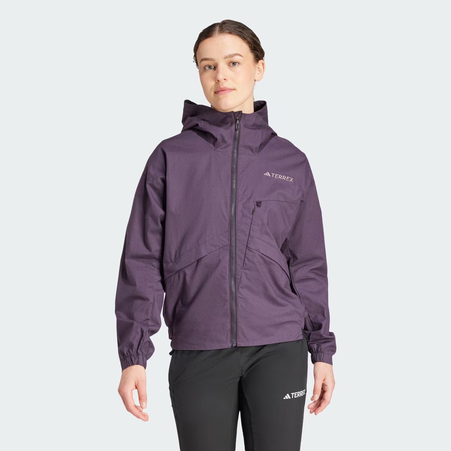 

Ветрозащитная куртка Terrex Xploric Adidas, цвет Aurora Black