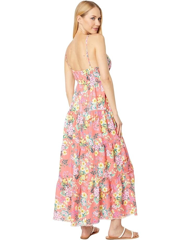 

Платье KUT from the Kloth Thea-Dress with Side Pockets, цвет Coral/Yellow/Green