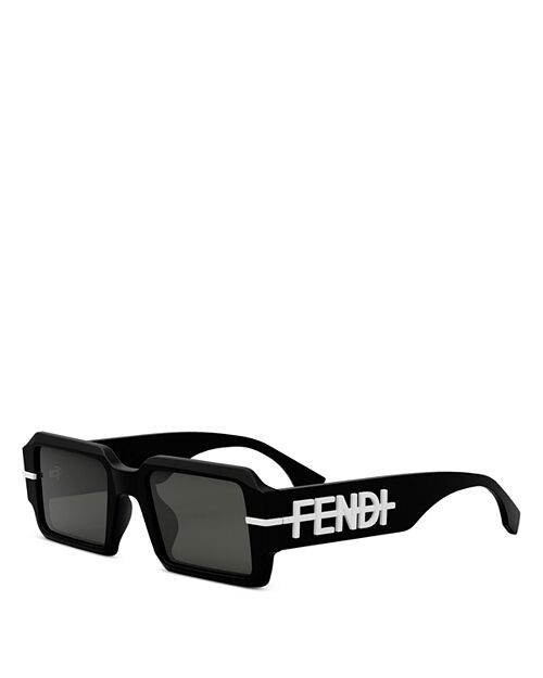 

Прямоугольные солнцезащитные очки Fendigraphy, 52 мм Fendi, цвет Black