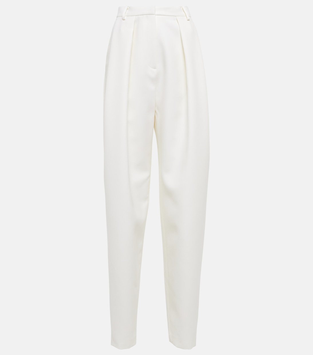 Зауженные брюки из шелка и шерсти MAGDA BUTRYM, белый magda butrym джинсовые брюки