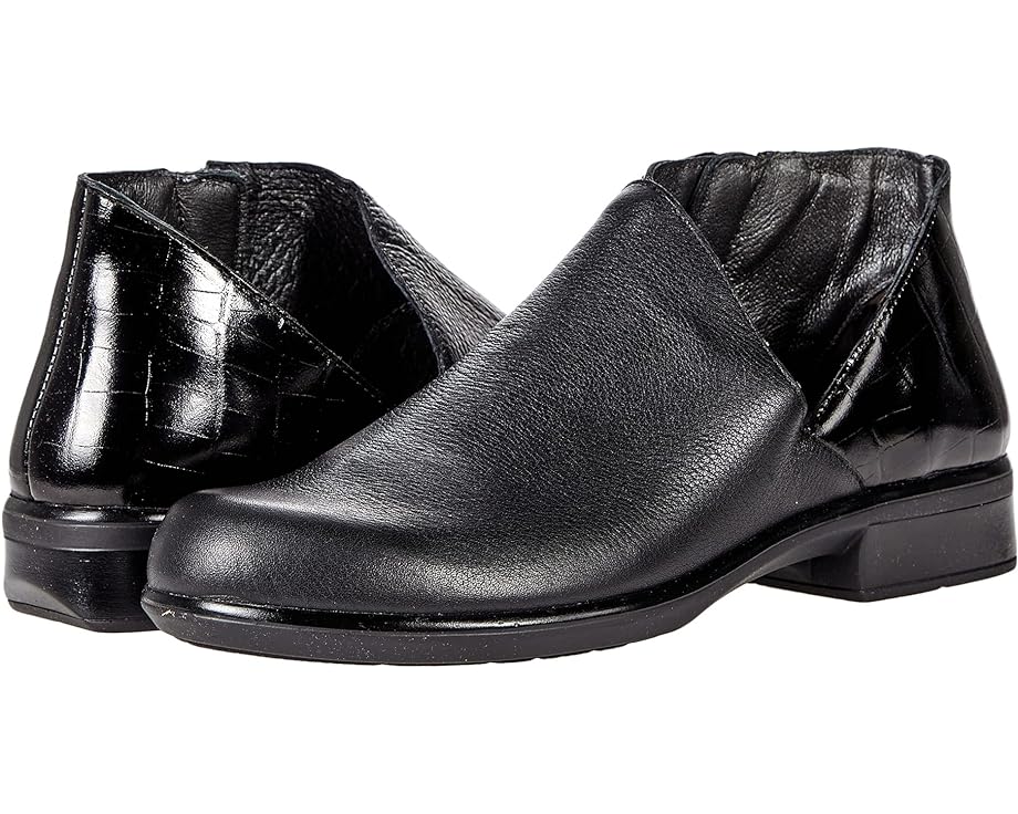 Ботинки Naot Bayamo, цвет Soft Black Leather/Black Croc Leather leather black top