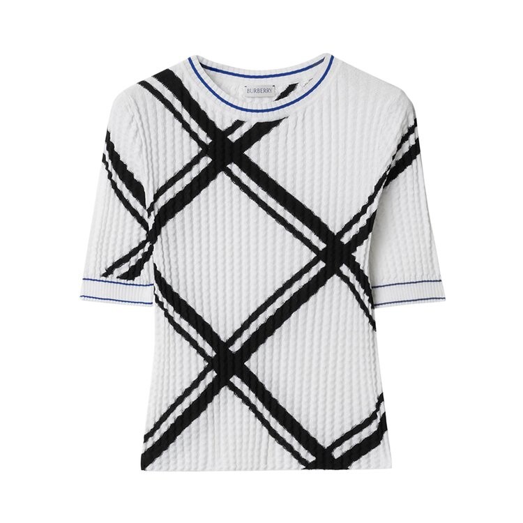 

Топ Burberry Check Top, белый