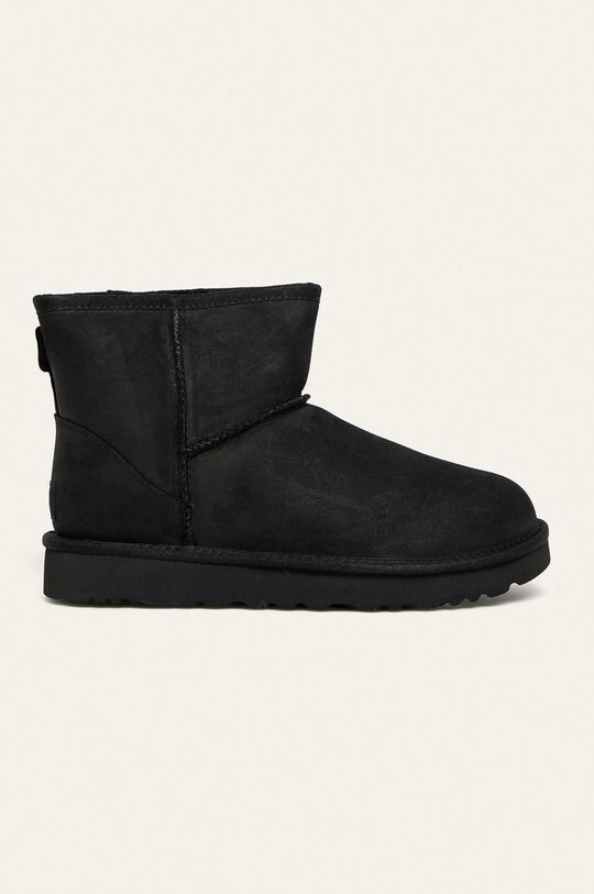 Кожаные зимние ботинки UGG Classic Mini Ugg, черный зимние ботинки yose puffer mid ugg белый