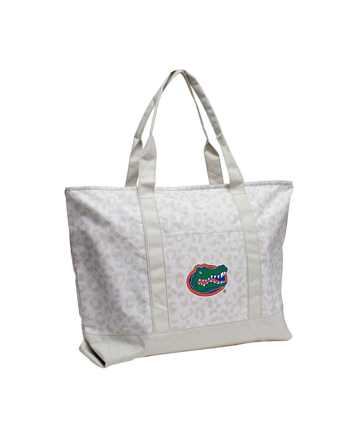 

Женская сумка-тоут с леопардовым узором Florida Gators Logo Brands, белый