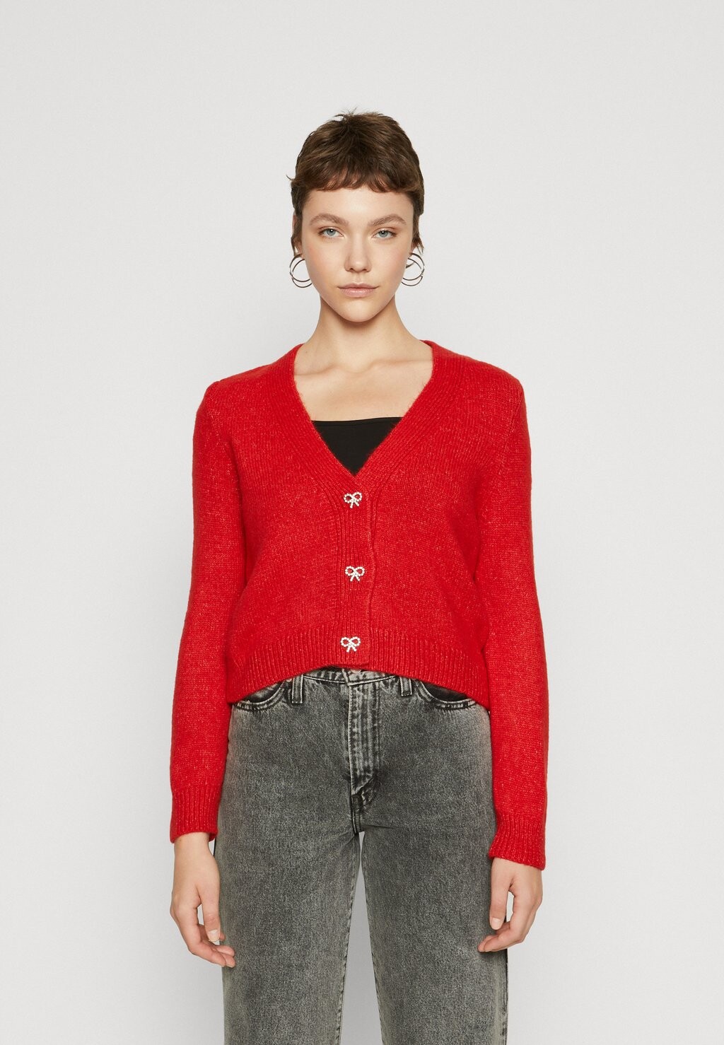 

Кардиган ONLY ONLHENRIETTE CARDIGAN, цвет high risk red melange