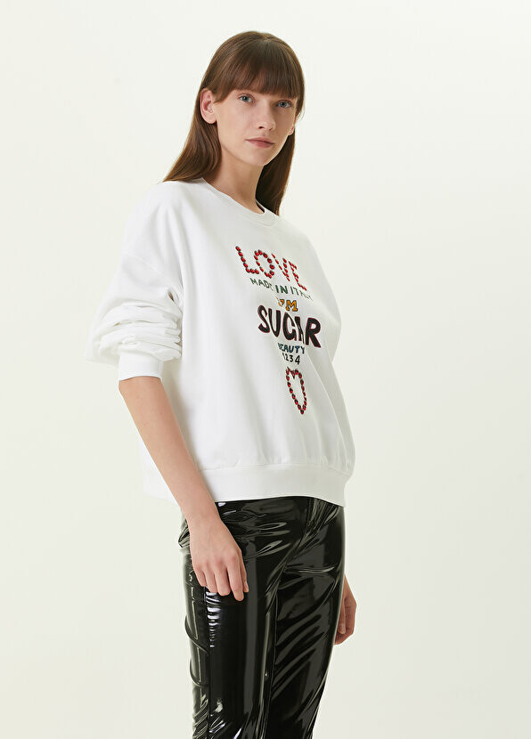 

Белый свитшот с логотипом Dolce&Gabbana