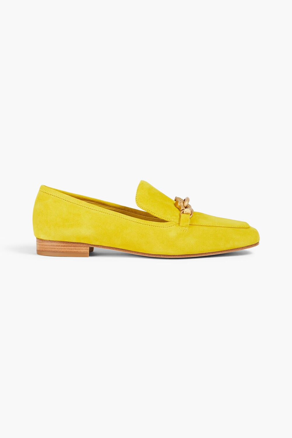 

Замшевые лоферы Jessa с декором Tory Burch, желтый