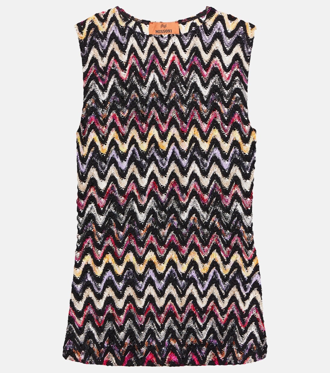 

Топ из смесовой шерсти с зигзагом Missoni, мультиколор