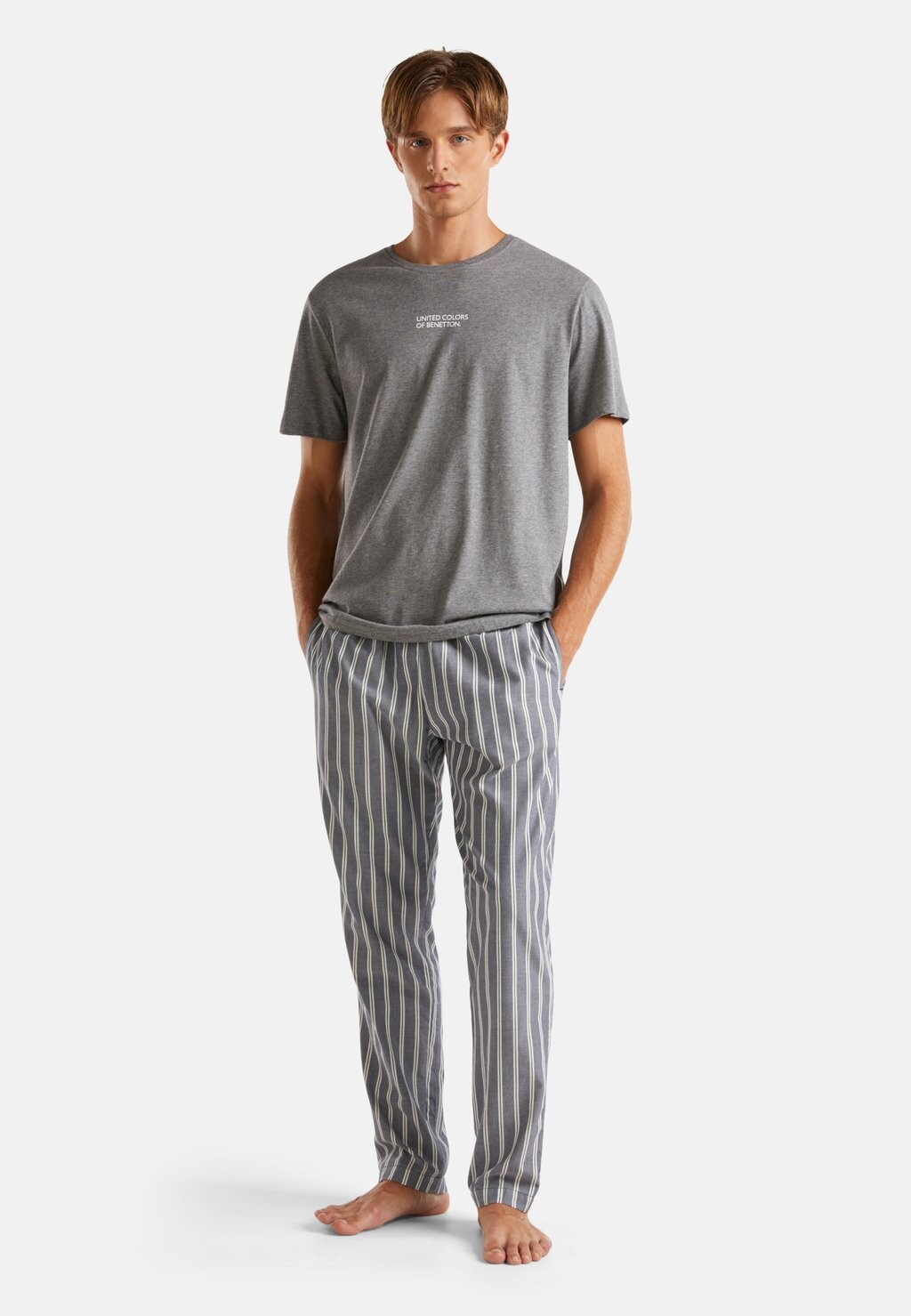 

Пижамные штаны STRIPED United Colors of Benetton, серый