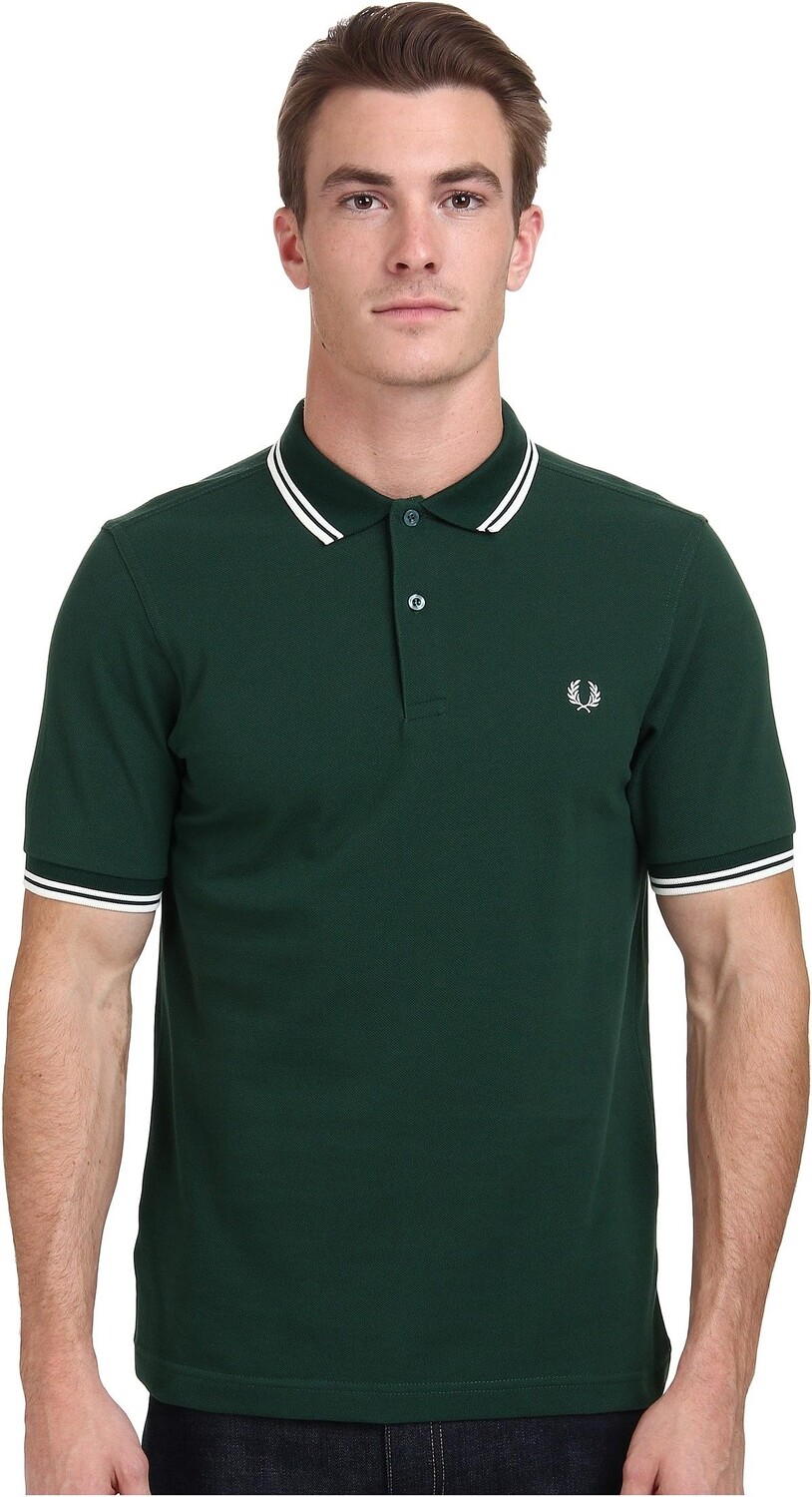 

Рубашка-поло Twin Tipped Shirt Fred Perry, цвет Ivy/Snow White