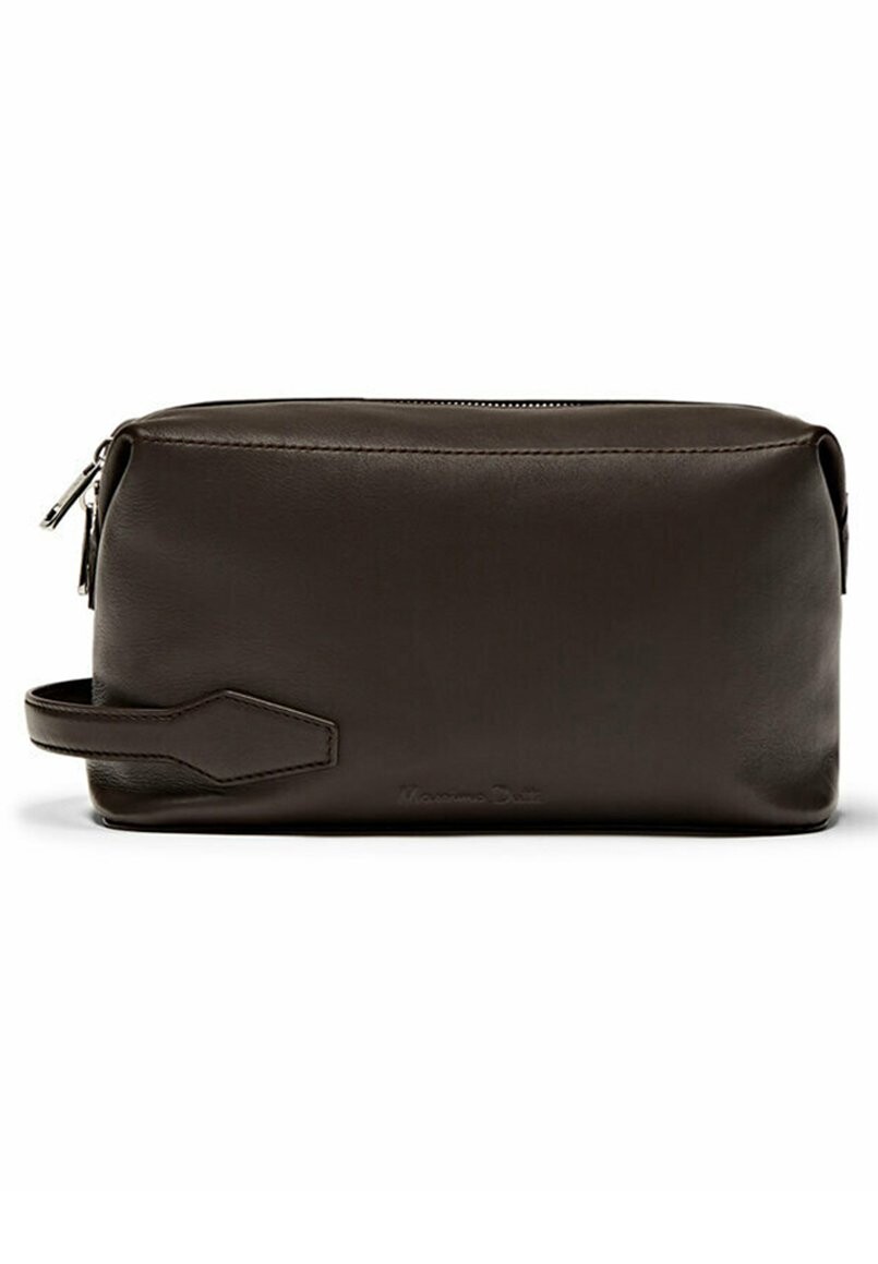 

Косметичка TOILETRY WITH ZIP Massimo Dutti, цвет brown