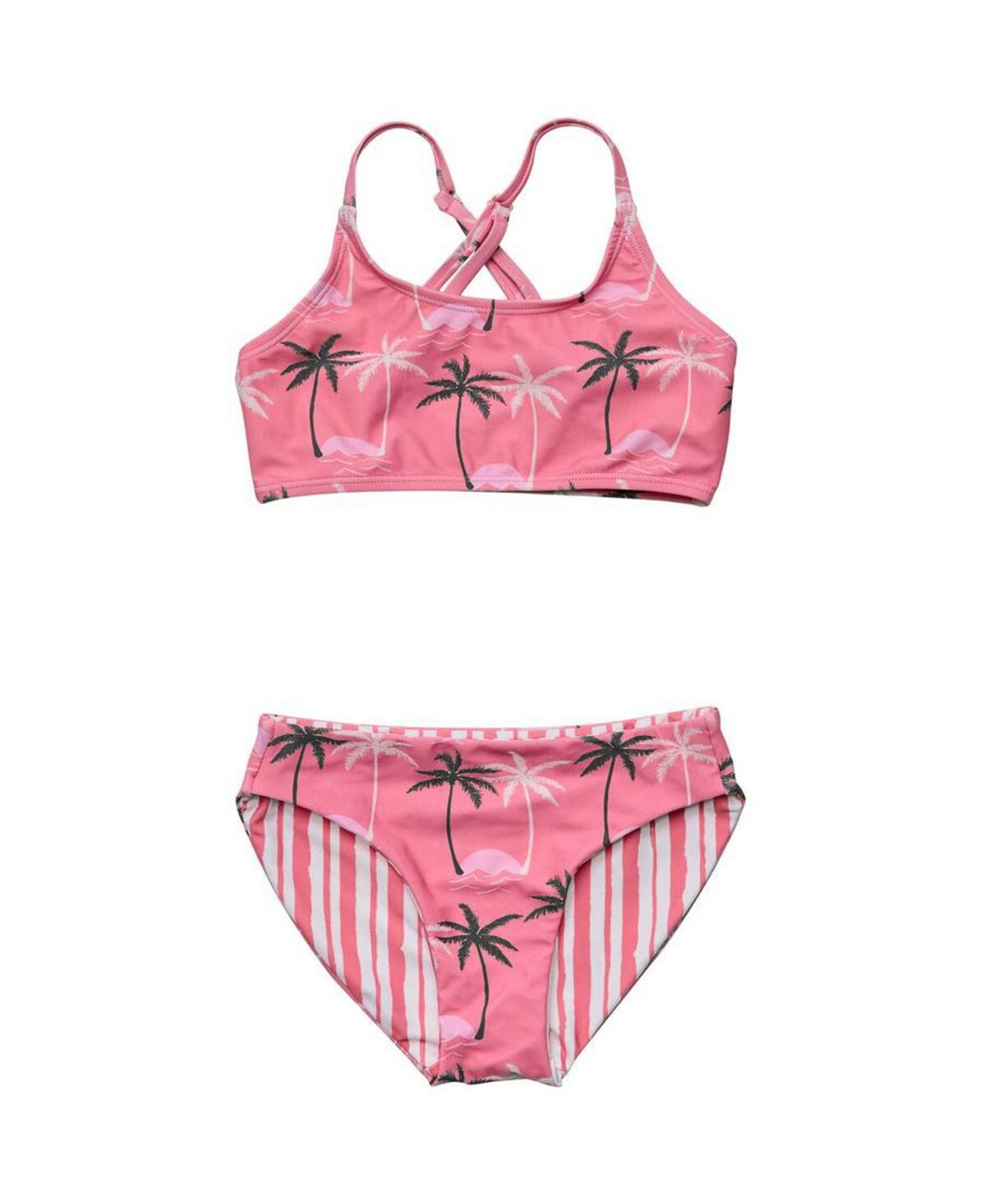 

Бикини Palm Paradise из экологически чистого материала для малышей и девочек с X-образной спинкой Snapper Rock