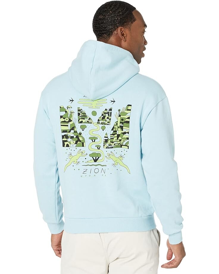 

Худи Parks Project Zion Lizards Hoodie, светло-синий