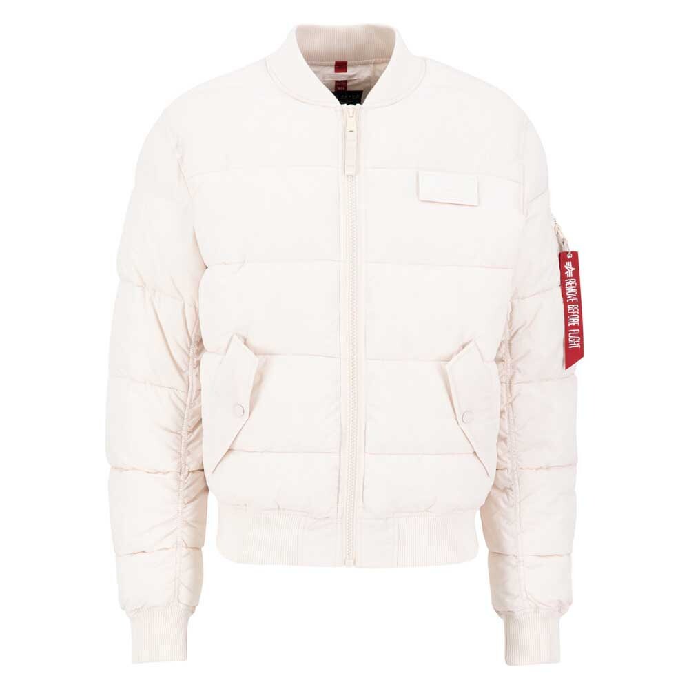 

Куртка Alpha Industries MA-1 Puffer Bomber, белый