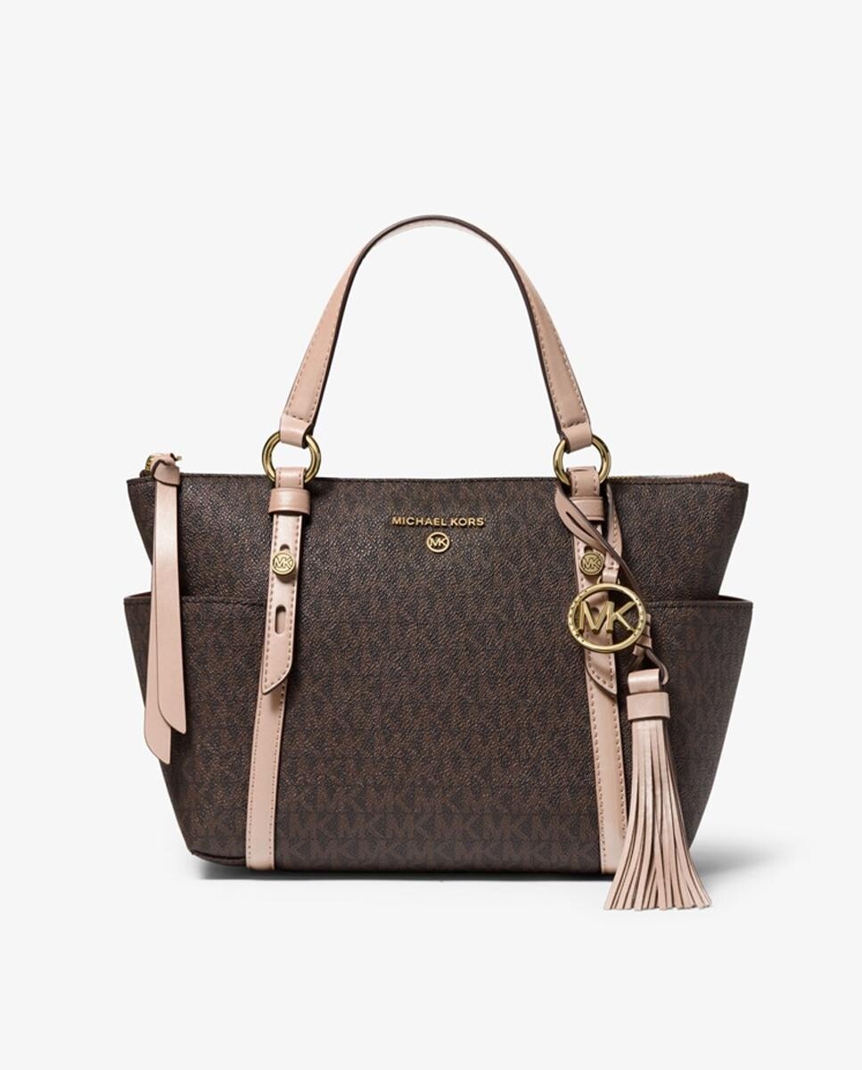 

Коричневая сумка через плечо Nomad с логотипами Michael Michael Kors, коричневый